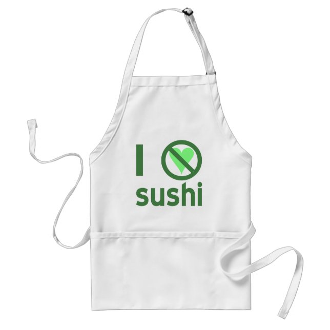 Avental Eu Odeio Sushi (Frente)