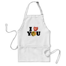 EU TE AMO Dia de as mães Apron