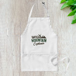 Avental Explorador de Montanha Selvagem<br><div class="desc">Adoro as montanhas. Um design que diz explorador de montanhas selvagens. Esta design parece realmente eficaz nestes Apron</div>