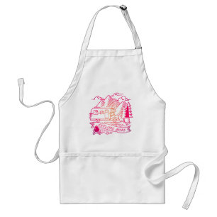 Avental Explore Mais Camper Rosa Van Mountain Lover