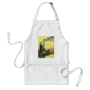 Avental Fábrica de Negócios Vintage, Fabricação em um Cais