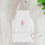 Avental Fada De Ballerina Rosa Elegante Para Amantes De Da<br><div class="desc">Cozinheiro, assar ou artesanato de estilo com este apão de fada de bailarina rosa encantador! Apresentando um design de fada graciosa com asas delicadas e um tutu cintilante, este avental é perfeito para amantes de contos de fadas, entusiastas da dança, ou qualquer um que goste de adicionar um toque mágico...</div>