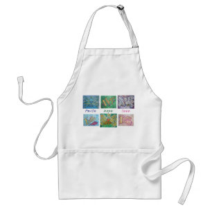 Avental Faith Hope Love Angel Word Collage Apron