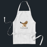 Avental Falcão de Altura Vermelha em Voo Personalizado<br><div class="desc">Cozinhe em estilo com seu próprio avental de falcão personalizado. Esta ilustração realista representa um falcão majestoso de cauda vermelha em voo. Eu baseei este pássaro de presas nos falcões que eu ocasionalmente pego nos vislumbres do céu acima de mim enquanto saía para caminhar pela floresta ou ao longo de...</div>