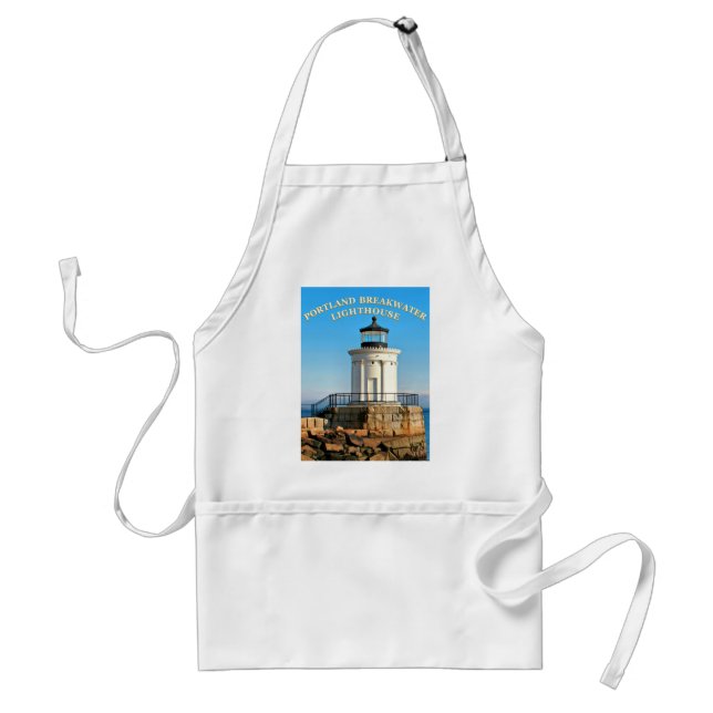 Avental Farol de Portland Breakwater, Maine Apron (Frente)