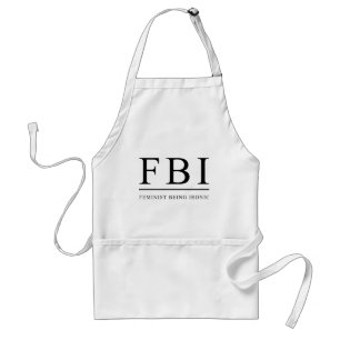 Avental FBI Feminista Engraçado Irônico