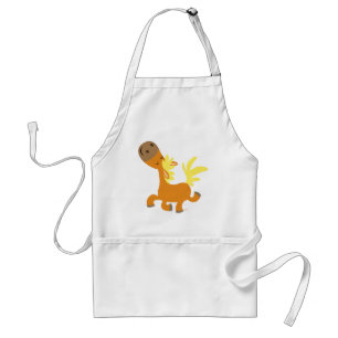 Avental Feliz Cartoon Pony Cozinhar Apron