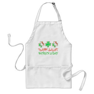 Avental Feliz Dia de São Patrício irlandês Shamrock Flag C