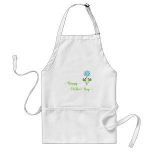 Avental Feliz Mãe com Flor Único