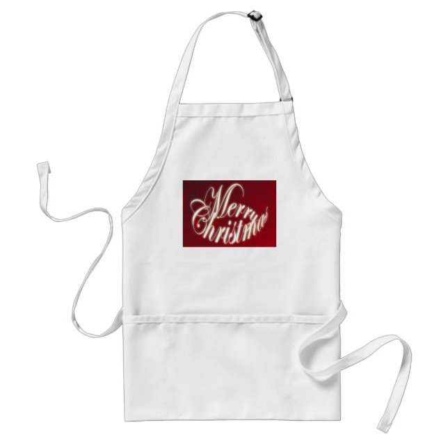 Avental Feliz Natal em Red Apron (Frente)