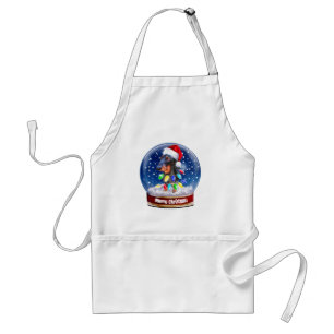 Avental Feliz Natal - Globe de Neve Canina