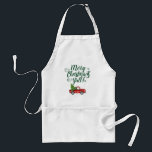 Avental Feliz Natal Y'all Vintage Truck Natal<br><div class="desc">Feliz Natal Y - Watercolor Vintage Red Truck com a Árvore de Natal Apron</div>