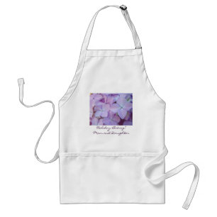 Avental Feriado Baking! Mãe e Filha Puple Hydrangeas