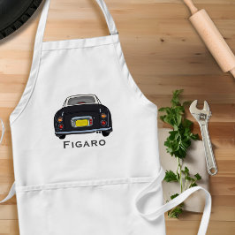 Avental Figuras Nome Black Figaro Car Garage Apron
