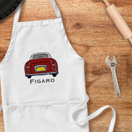 Avental Figuras Red Figaro Car Name Garage Apron