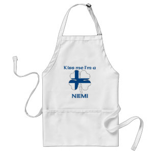Avental Finlandeses personalizados beijam-me que eu sou