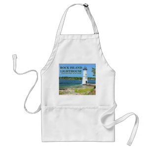 Avental Fio de Luz Rock Island, Nova York Apron