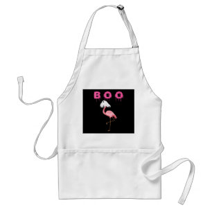 Avental Flamingo Boo Ghost - Dia das Bruxas de Flamingo