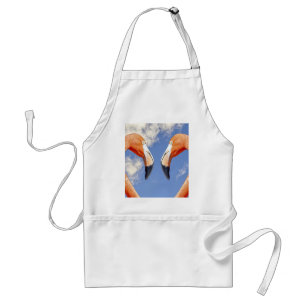 Avental Flamingo caribenho amor coração
