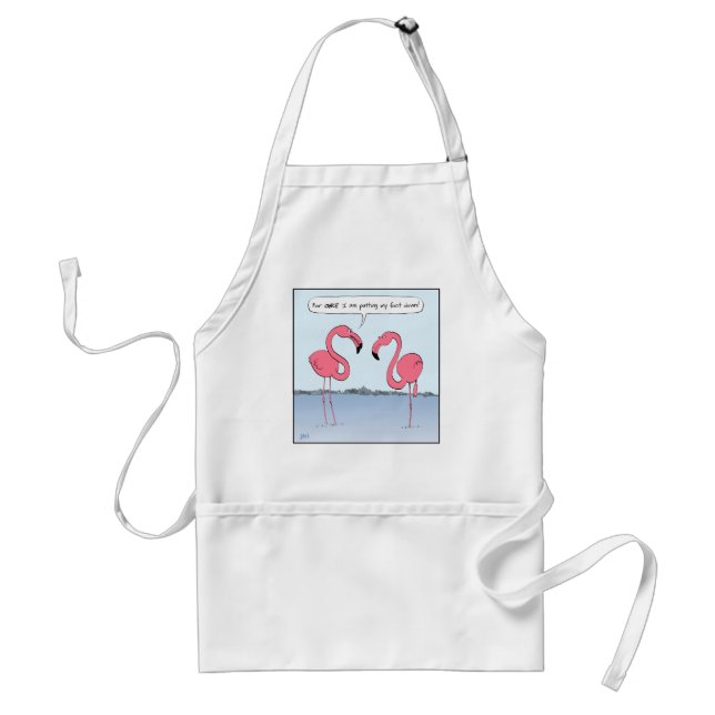 Avental Flamingos Rosa (Frente)