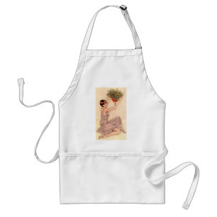 Avental Flapper com Mistletoe