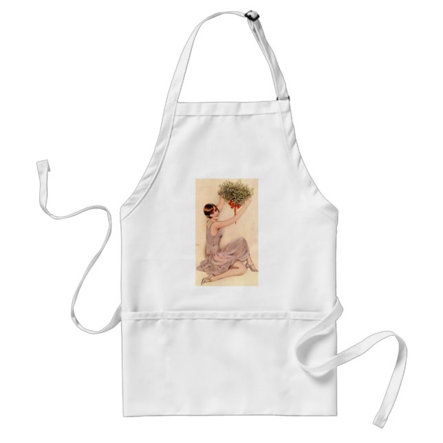 Avental Flapper com Mistletoe (Frente)