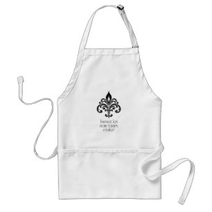 Avental Fleur-de-Lis "Deixem os Bons Tempos Rolar"