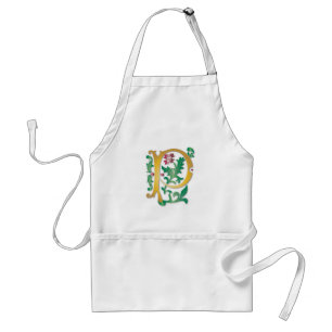 Avental Fleur-de-lis P Monograma