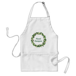 Avental Floral Designer Wreath Standard Artesanato Apron