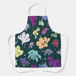 avental floral moderno