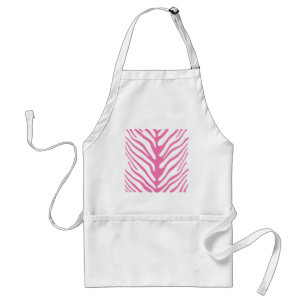 Avental Flores de Zebra Rosa