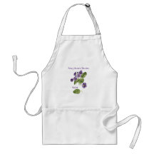 Flores violetas nome púrpura lugar Apron