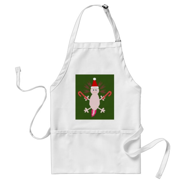 Avental Fofo de Natal Axolotl (Frente)