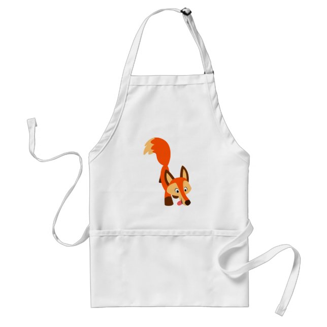 Avental Fox Apron, um desenho animado bonito (Frente)