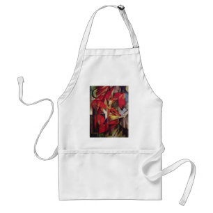 Avental Franz Marc - raposas