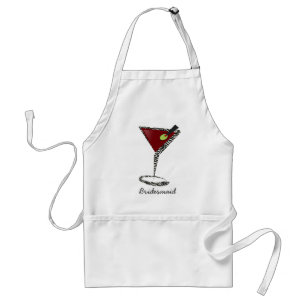 Avental Funky martini Diversão Favores da Bridesmaid