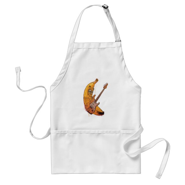 Avental Funny Banana Guitar Apron | Cartoon Cooking Apron (Frente)