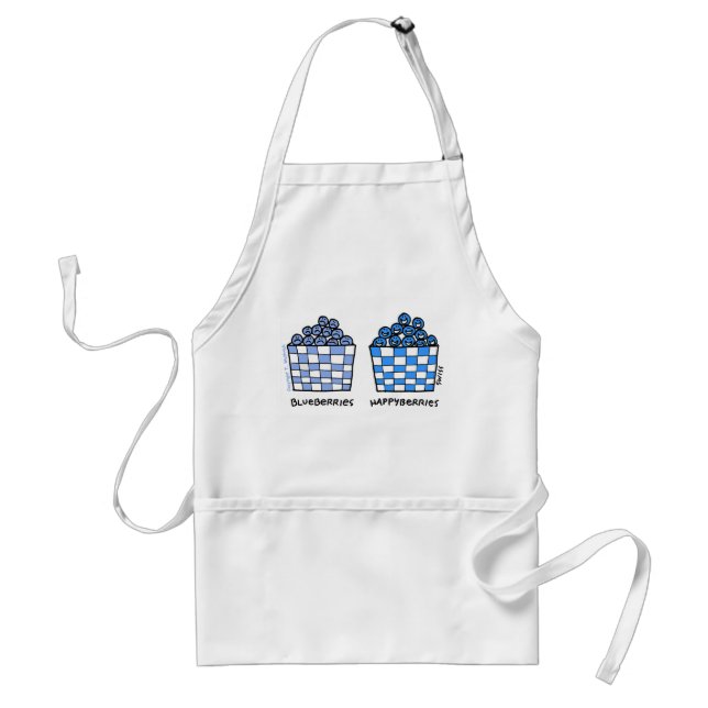 Avental Funny Blueberries Cartoon Kitchen Apron (Frente)