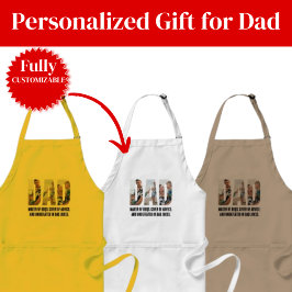 Avental Funny Dad Apron – BBQ Master & Dad Joke Champion