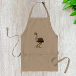 Avental Funny Ostrich Apron<br><div class="desc">Um animal muito interessante é a avestruz. Eles são tão altos com pescoços longos e bem apimentados. Este design de avestruz parece muito divertido. A avestruz é feita com estilo de desenho animado e tem um olhar malicioso sobre isso. Este design de avestruz parece excelente neste avental. Perfeito para si...</div>
