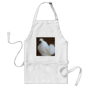 Avental Galinha branca de Silkie