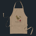 Avental Galinha e ovo da arte popular personalizados<br><div class="desc">Avental personalizado da cozinha com um design da galinha e do ovo do estilo da arte popular.</div>