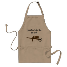 Avental Gardener Garden Wheelbarrow Apron com bolsos