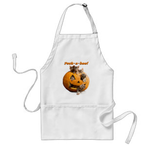 Avental Gatinhos no Jack-o-Lanterna