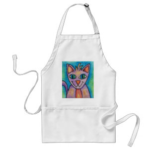 Avental Gato de Gatinho Púrpura Rosa