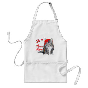 Avental Gato Listrado de Halloween