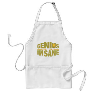avental GENIUS VS INSANE - escolha estilo e cor