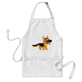 Avental German shepherd de Cartoon Cachorro Apron