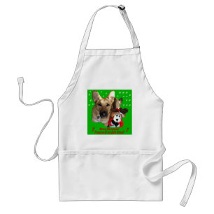 Avental German shepherd do Natal & rena do brinquedo