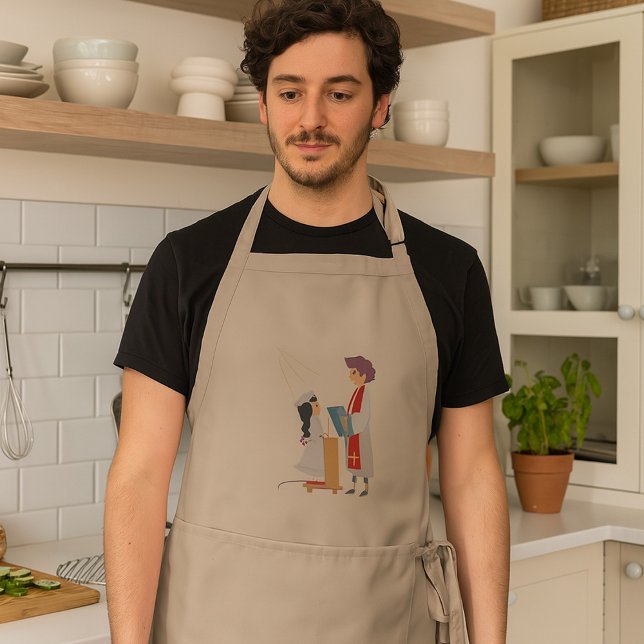 Avental Girl Receiving Communion Apron (Criador carregado)